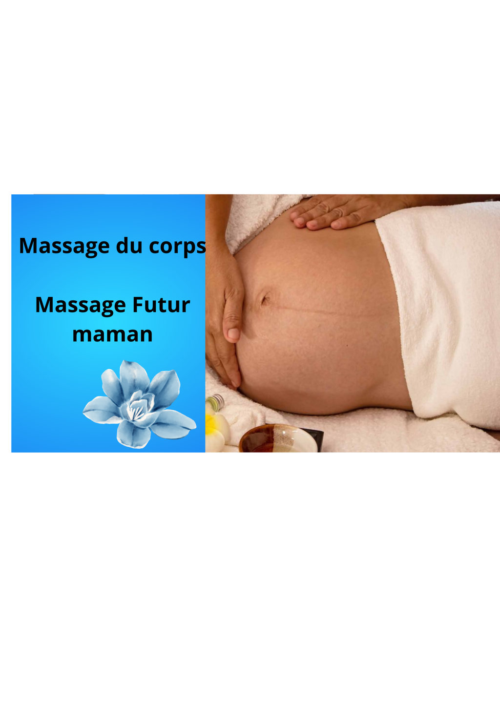 Massage du corps Future maman